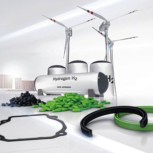 Mehr als 20 H2Pro Dichtungswerkstoffe wurden in proprietären Prüfverfahren für die Anforderungen realer Wasserstoffanwendungen validiert. Sie unterstützen Kunden entlang der gesamten Wasserstoff-Wertschöpfungskette mit zuverlässigen Dichtungslösungen.  (Bild: Trelleborg Sealing Solutions)