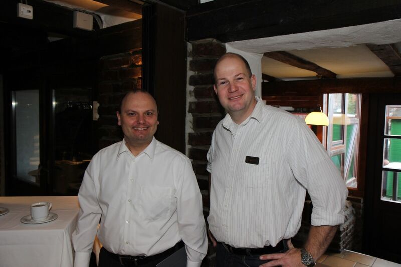 Boris Wetzel von der Choin (l.), einem großen Watchguard-Expert-Secure-Partner, und Marc Drouvé von Watchguard Technologies. (Press'n'Relations)