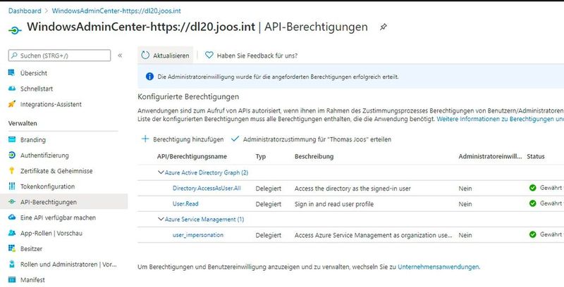 Das Windows Admin Center wird als Verwaltungswerkzeug im Azure-Portal registriert. (Bild: Microsoft / Joos)