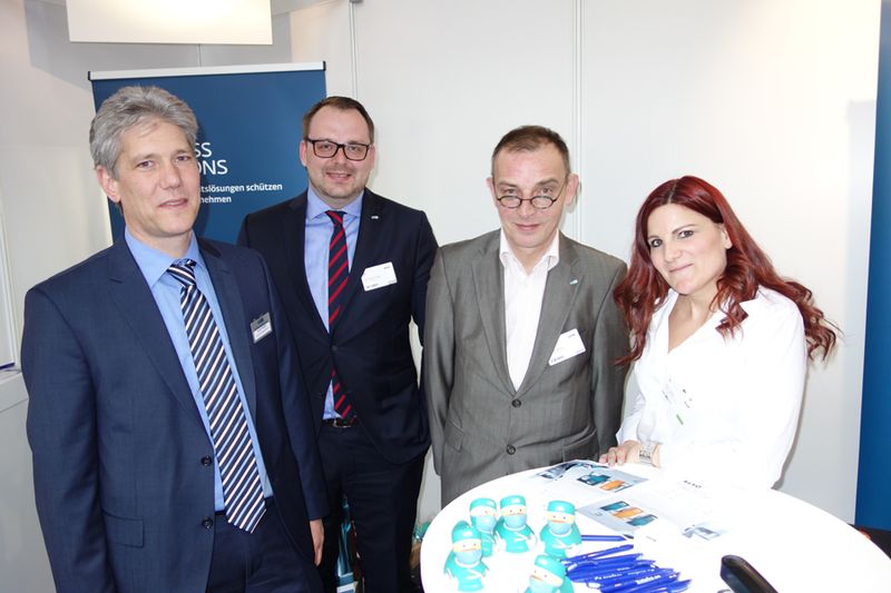 Das Eset-Team (v. l.): Daniel Stephan, Christoph Preetz, Michael Spies und Anja Gleich, ALSO (Bild: IT-BUSINESS)