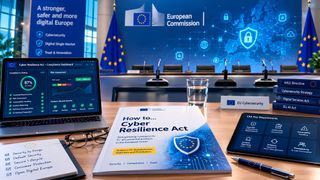 Mit einem Leitfaden will die EU-Kommission vor allem Kleinstunternehmen und KMU bei der Umsetzung der Cyberresilienzverordnung unterstützen. (Bild: Dall-E / KI-generiert)