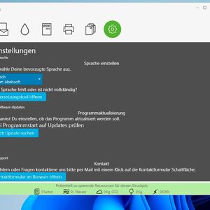In den Optionen kann CleverPrint an die eigenen Anforderungen angepasst werden. Hier erfolgt auch die Umstellung zu deutscher Sprache. (Bild:  Joos (Screenshot))