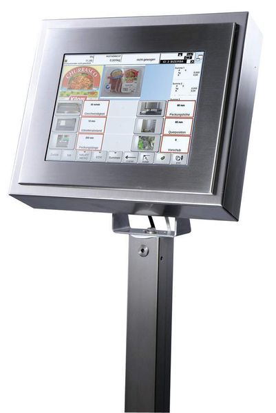 Datenpflege und Bedienung über das Touchscreen-Terminal GT-12C.Bilder: Bizerba (Archiv: Vogel Business Media)