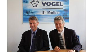 PiE-Marketingleiter Klaus Berand (l.) und PiE-Vorstand Michael Padberg zu Besuch bei IT-BUSINESS. (Archiv: Vogel Business Media)