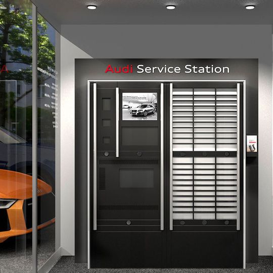 Die digitale Service-Station hat Audi gemeinsam mit einem Audi-Partner entwickelt.(Bild:  Audi)