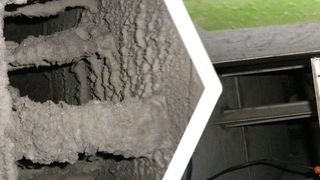 Ganz schön ekling: Vorher-Nachher-Aufnahmen einer Reinigung. (Bild: Niederberger)