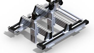 Die Variante GPA des Linarmoduls 160/15 kommt dann zum einsatz, wenn zwei Flächenportale innerhalb des gleichen Arbeitsraum betrieben werden sollen.  (Bild: IEF Werner)