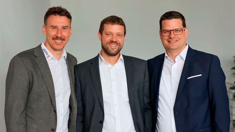 Die geschäftsführenden Gesellschafter der Abilis Gruppe (v. l.): Thomas Kamuf, Benjamin Karolus und Tobias Breitling(Bild:  Abilis Gruppe)
