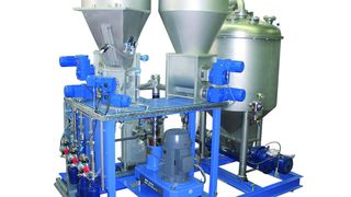 Kontinuierlich Homogenisieren und Dispergieren in mehreren Kammern – die MHD-Anlage von Ika senkt die Betriebskosten. (Bild: IKA)