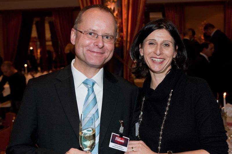 Thomas Schoon von Westcon Convergence mit Daniela Schilling (IT-BUSINESS Akademie) (Archiv: Vogel Business Media)