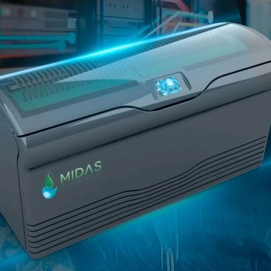 Ein „Midas XCI 50U Tank“ kann bis zu 150 Kilowatt an IT-Leistung immersiv kühlen.  (Bild: Midas Immersion Cooling)