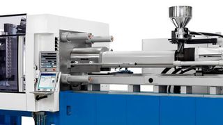 Für das auf der K in Düsseldorf demonstrierte Spritzprägen im Etagenwerkzeug (ICM-Technologie) kommt eine modifizierte Elion 2800-2000 von Netstal zum Einsatz. (Netstal)