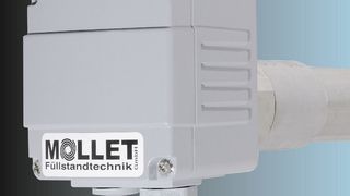 Dieser spezielle Füllstandanzeiger der DF-Baureihe ist durch die Entkopplungslaterne für Prozesstemperaturen bis 1200 °C geeignet.  (Bild: Mollet)
