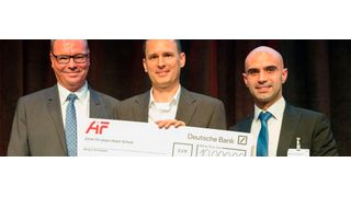 OvG-Preisträger: Prof. Dr.-Ing. Bernd-Arno Behrens, Dr.-Ing. Sven Hübner und Dipl.-Ing. Masood Jalanesh vom IFUM (v.l.). (AiF)