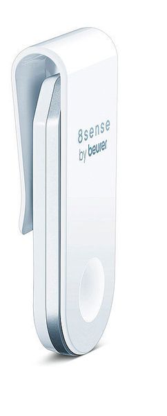 Haltungstrainer PC 100 PostureControl, Beurer, Germany; (www.beurer.com): 		 ​  Der PC 100 PostureControl trainiert die Sitzhaltung, um Rückenschmerzen vorzubeugen. Der kleine, flache Clip lässt sich dezent im Nackenbereich an einem Kleidungsstück befestigen und per Bluetooth mit dem Smartphone verbinden. Smarte Algorithmen erkennen und analysieren automatisch Mikrobewegungen, Aufrechtphasen, Positionswechsel und aktive Pausen. Bei zu statischer Haltung vibriert der Clip, damit der Nutzer seine Position verändert. Mittels der 8sense-App lassen sich die Daten abrufen und auswerten.  (Red Dot 2020)