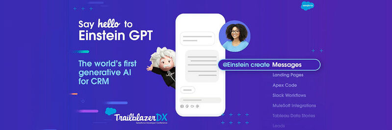 Einstein GPT ist laut Salesforce die erste generative KI für CRM. 