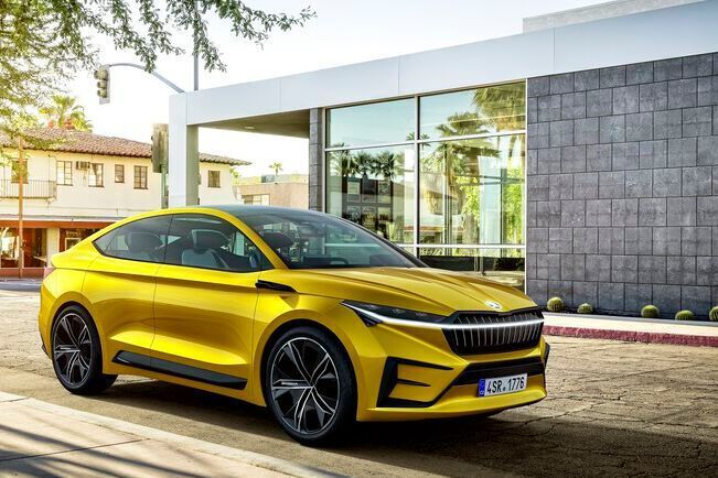 Der Skoda Vision IV basiert auf dem Modularen Elektrifizierungsbaukasten (MEB) des VW-Konzerns (Preis: noch nicht bekannt). (Skoda)