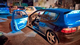 Normalerweise unter Autoknackern nicht sonderlich begehrt: ein 92er Honda Civic.  (Polizei Berlin)