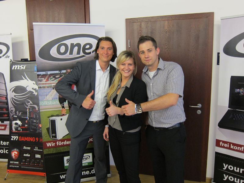 The „One and only“-Team (v. l.): Sven Thomas, Sinah Sabisch und Kai Janssen, One.de   (Bild: IT-BUSINESS)