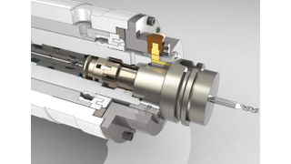 Integration des neuen Sensorsystems für die Überwachung der Werkzeugplananlage in eine Motorspindel.  (Bild: Ott-Jakob Spanntechnik)