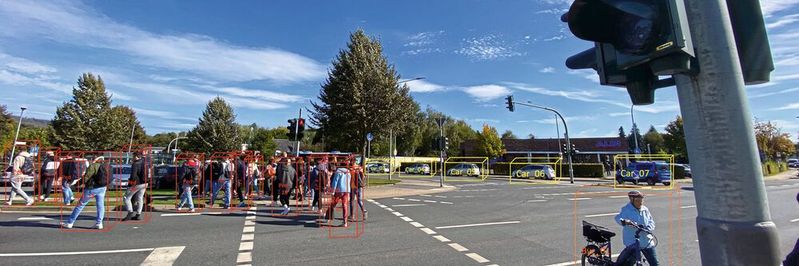 Sichere Fußgängerampel: Forscher haben eine Ampelanlage mit Lidar-Sensoren und künstlicher Intelligenz ausgerüstet. Sichere Fußgängerampel: Forscher haben eine Ampelanlage mit Lidar-Sensoren und künstlicher Intelligenz ausgerüstet.