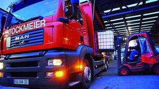 Die Stockmeier Logistik GmbH bringt als Systempartner eigene Kunden in die 24-Plus-Kooperation ein, darunter einen deutschlandweit tätigen Baustoffhändler. Bild: Stockmeier Logistik (Archiv: Vogel Business Media)