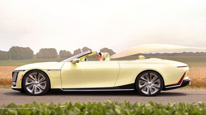 Zum Antrieb gibt es keine Angaben. Denkbar ist, dass er aus dem Flaggschiff Celestiq stammt: 450 Kilowatt und rund 480 Kilometer Reichweite sind die Rahmendaten. (Bild: Cadillac)