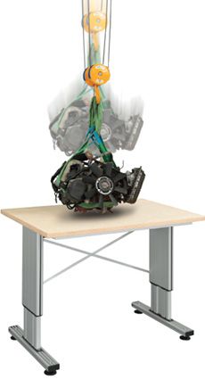 (Das integrierte Dämpfungssystem des Multilift II Impact unterstützt auch schwere Lasten. Bild: RK Rose+Krieger)