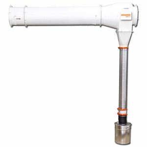 Bereits vor der Filterung verhindert der Funkenvorabscheider Spark Trap, dass Funken und grobe Partikel in die Filteranlage gelangen – mit einem Wirkungsgrad von nahezu 100 %.