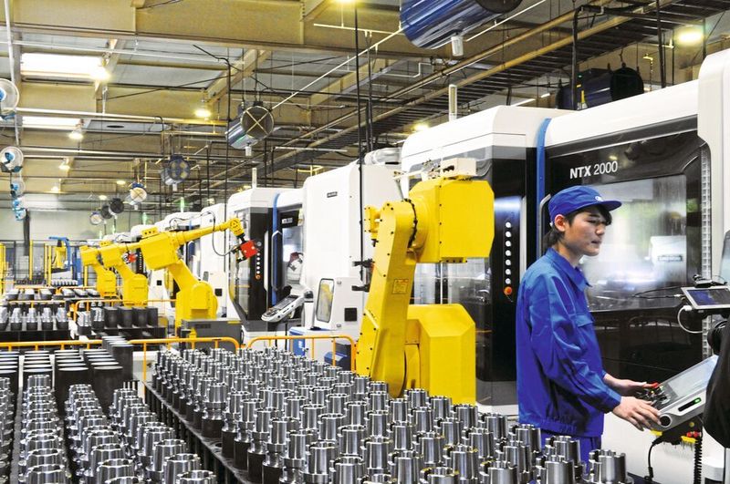 Die japanische Produktion der Werkzeughaltersysteme. Hier werden alle Schnittstellen vom HSK über Capto bis hin zum Big-Plus hergestellt.  (Big Kaiser)