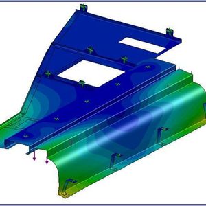 Kein Formel-Eins-Cockpit: Das Deckenelement für den Desiro in der Computersimulation.
