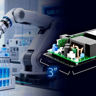 Vox Power’s EIRE600 delivers up to 600 W in a compact 5 × 3-inch package, with forced-air or conduction cooling options for industrial and medical equipment. (Source: Vox Power)