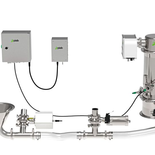 Pi Flow Smart – mit Autotuning 6x schneller zwischen Mehl und z.B. Zucker wechseln(Bild:  Piab)