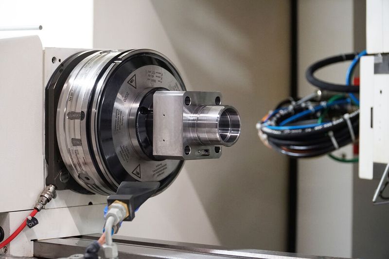 Das Werkstück wird von innen auf einem Spanndorn gespannt. (Bild: Hainbuch)