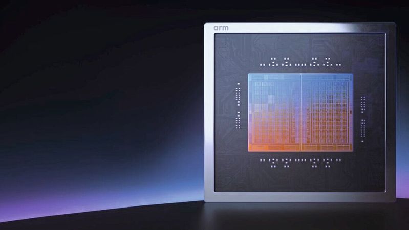 Mit der AGI-CPU wagt Arm nach eigenen Angaben einen "historischen Schritt": Das Unternehmen präsentiert sich mit dem auf KI in Rechenzentren abzielenden Prozesser erstmals als Anbieter eigener Chips, nicht nur als reiner IP-Lizenzgeber.(Bild:  Arm)