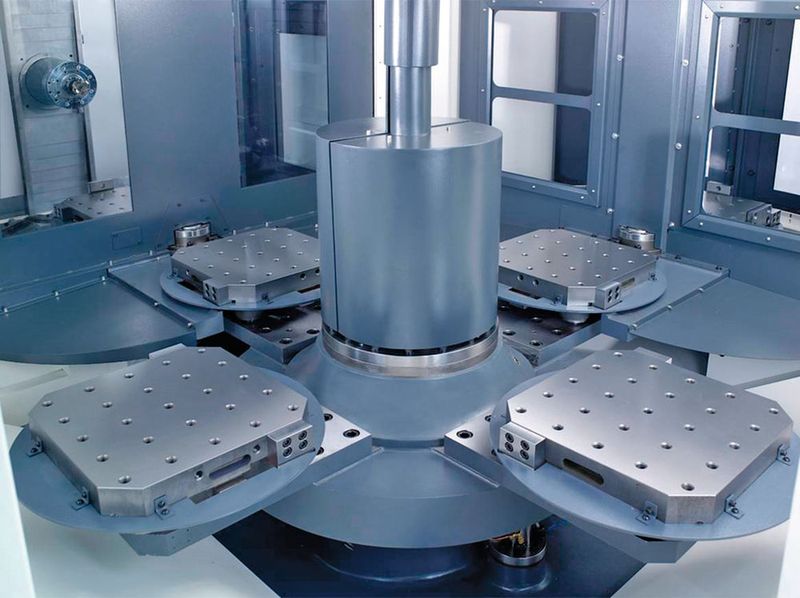 Das optionale Palettenwechselsystem von Averex kann mit einem Erweiterungskit von zwei auf sechs Paletten erweitert werden. (Averex)