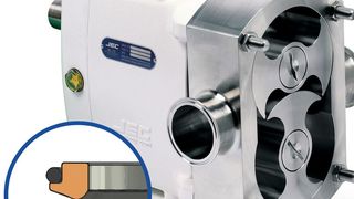 Die „Knife-Edge“-Dichtung gibt es nun auch für Drehkolbenpumpen. (Bild: Verder)