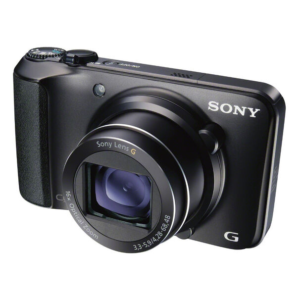 Die DSC-H90 bietet eine Auflösung von 16,2 Megapixel, einen 16-fachen optischen Zoom mit 24 Millimeter Weitwinkel-Brennweite. (Sony) (Archiv: Vogel Business Media)