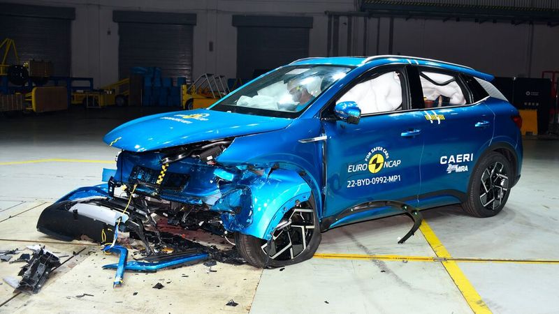 Im Euro-NCAP-Test wurde der BYD Atto 3 mit fünf Sternen ausgezeichnet. (Bild: Euro NCAP)
