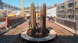 Sülzle liefert rund 68.000 t Betonstabstahl, Bewehrungsstahlmatten, 100.000 Schraubverbindungen und Abstandhalter für das Großbauprojekt Stuttgart 21. (Achim Birnbaum)