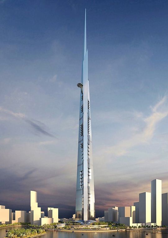 Der Tower, der alles toppt. Mit einer geplanten Höhe von über einem Kilometer wird der Jeddah Tower nach seiner Fertigstellung alle bisherigen Bauwerke überragen. (Bild:  Jeddah Economic Company Ltd. (JEC))