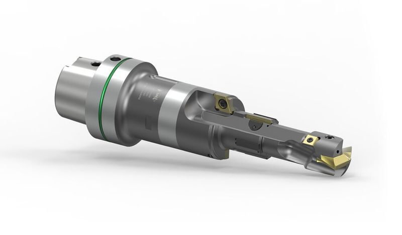 Mapal verweist mit Blick auf Nachhaltigkeit unter anderem auf Wechselsysteme bei den Werkzeugen und auf das Hydrodehn-Spannfutter Uniq (im Bild), mit dem Zeit, Kosten und Emissionen gespart werden können. (Bild: Mapal)