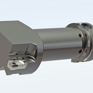 Bild 1: Beim Bearbeiten mit dem PKD-Aufrauwerkzeug wird eine definierte Struktur mit geometrisch bestimmter Schneide in das Bauteil eingebracht.