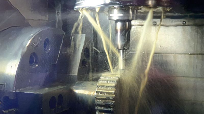 Verzahnung war Neuland für die Fertigung der Heinrich Wagner Sinto Maschinenfabrik. Als drittes Werkzeug schlichtet ein Chip Surfer von Ingersoll die endgültigen Konturen der Zähne.  (Bild: Ingersoll)