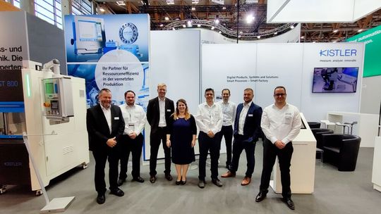 Das Team von Kistler freute sich über den intensiven Austausch mit Kunden und Partnern auf der SPS. Das Team von Kistler freute sich über den intensiven Austausch mit Kunden und Partnern auf der SPS.