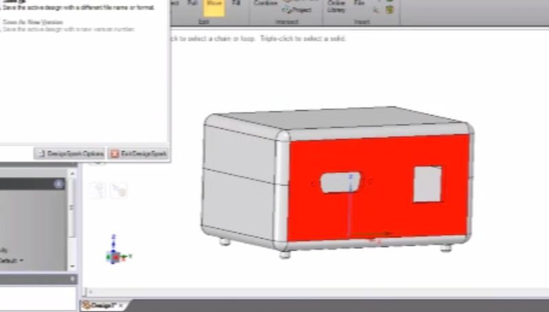 DesignSpark Mechanical in der Anwendung (Bild: RS Components)