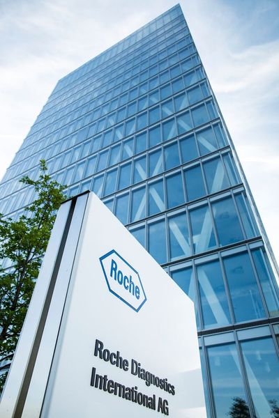 Roche - Index score 66.8. Source: CB Insights, Statista 2026  (Source: Roche)