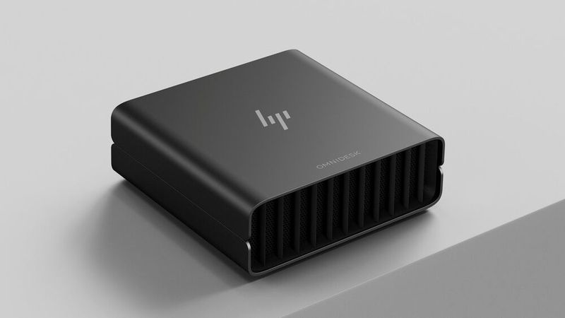 Auch im Inneren des Mini-Desktop HP Omnidesk arbeitet der Nvidia RTX Spark. (Bild: HP)