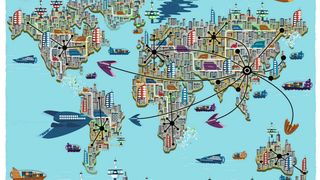 So sieht die Welt von morgen aus - zumindest wenn es nach der Post geht. Der KEP-Dienst hat fünf Szenarien herausgearbeitet.  (Bild: Deutsche Post/Peskimo)