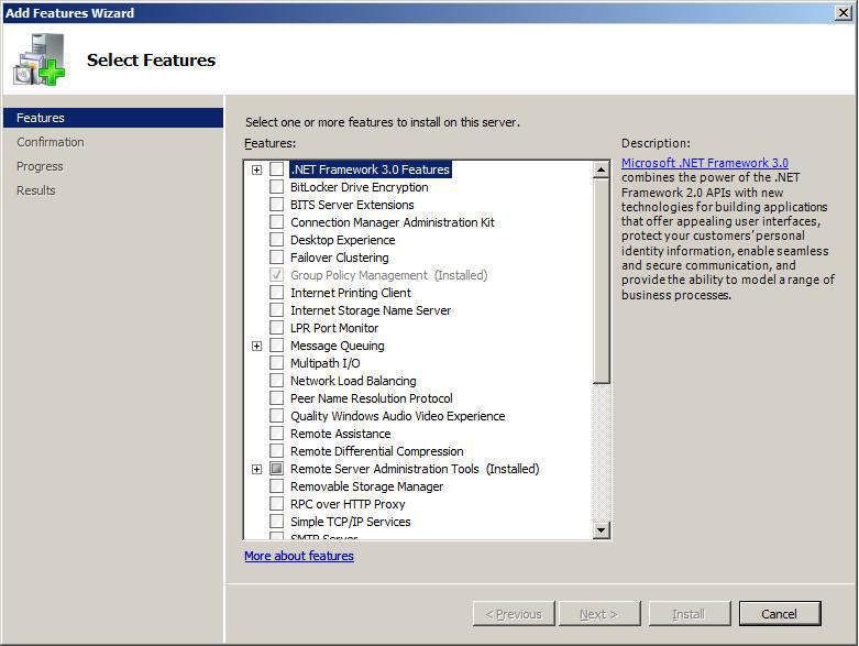Das Setup der Group Policy Management erfolgt, wie für alle weiteren Softwaremodule, ebenso durch den Server-Manager. (Archiv: Vogel Business Media)